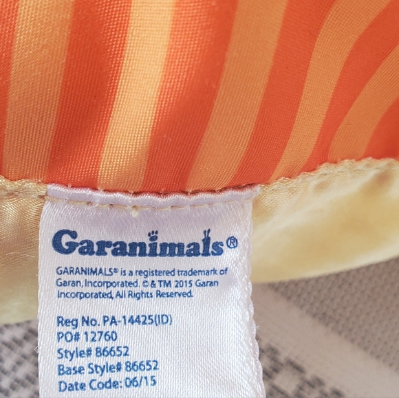 Garanimals Plush Monkey My Best Friend Lovey Baby Security Blanket Orange Yellow - Picture 5 of 6